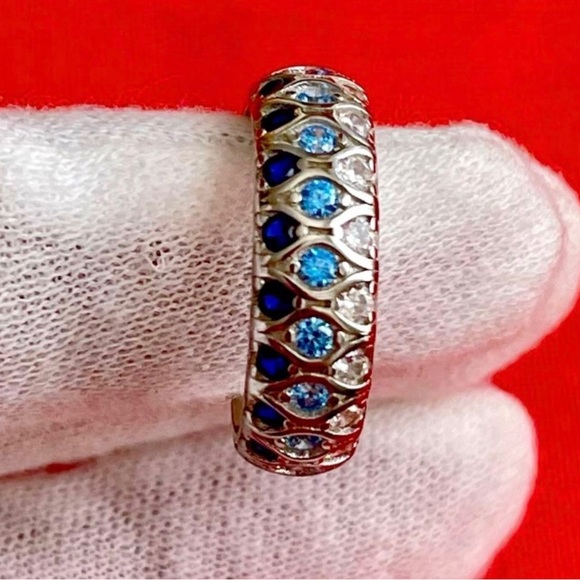 925 Sterling Silver Band Ring - Picture 6 of 7